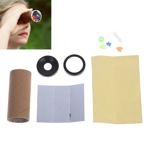 Kit De Kaléidoscope Rotatif Coloré Pour Enfant, Bricolage, Artisanat, Cerveau, Yeux, Formation, Expérience Scientifique, Jouets Éducatifs, 2 Ensembles