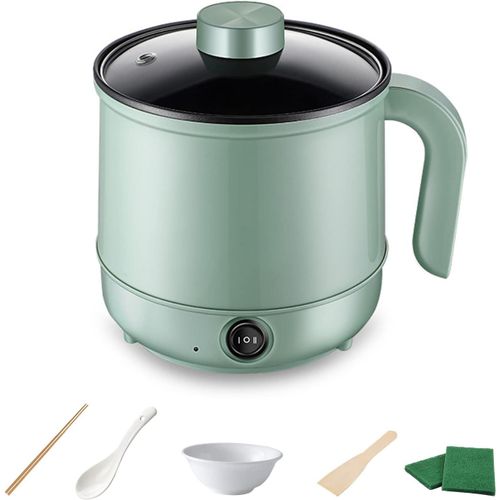 KALANKA-Hot Pot Electrique Multicuiseur, Pot Récipient Alimentaire Pour conservation de la chaleur, Mini Cuiseur Vapeur Électrique,Petite Marmite Électrique Parfait Pour Nouilles/PâTes/?Ufs/Soupe/Ste
