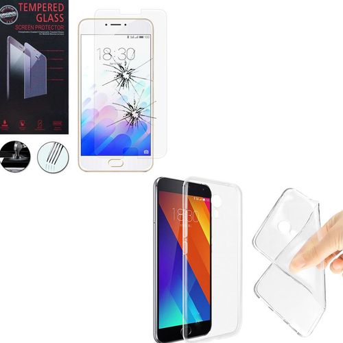 Coque Silicone Pour Meizu M3 Note/ Blue Charm Note3 5.5" Gel Ultraslim Et Ajustement Parfait - Transparent+ 1 Film Verre Trempé