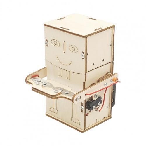 Jouet Robot Électrique En Bois, Jouet Pour L'École, Stimulation De La Curiosité