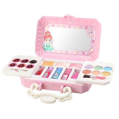Mini Boîte De Maquillage Pour Enfants, Jouet De Maquillage, Multicouche, Lavable, À La Mode