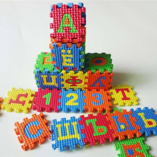 Tapis De Puzzle Pour Enfants, 36 Pièces/Ensemble, Alphabet Russe, Jouet D'Apprentissage Pour Bébés