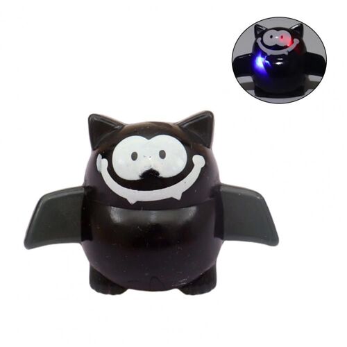 Anneau De Doigt Led Pour Halloween, Jouet Amusant, Effet D'Éclairage Coloré, Dessin Animé Vif, Anneau Scintillant, Cadeau Pour Enfants