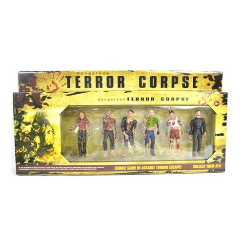 Poupées De Zombie Marchant Et Mortes, Lot De 6 Pièces, Jouets Figurines D'Action, Corps De Terreur, Modèle Statique De Articulations Mobiles, Jouet Pour Enfants, Cadeau Pour Garçon