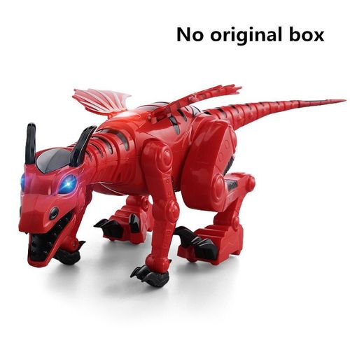 Modèle De Dinosaure Électrique Jurassic, Jouet De Simulation De Dinosaure En Marche, Robot Avec Son Léger, Musique Pivotante, Cadeau