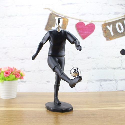 Sculpture Abstraite Moderne De Joueur De Football Sportif, Modèle De Figurine Sculpture D'Art En Résine, Décorations De Maison