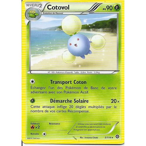 Pokémon - 5/114 - Xy - Offensive Vapeur - Cotovol - Rare