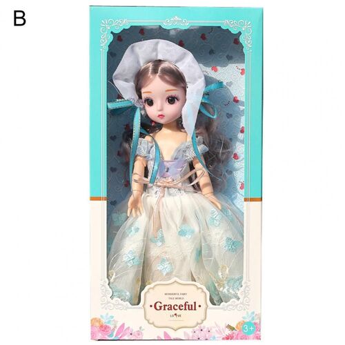 Poupée Princesse À Articulations Amovibles Pour Filles, 30cm, Avec Ensemble Complet De Vêtements, Chaussures, Cheveux, Maquillage, Pour Enfants, Meilleur Cadeau