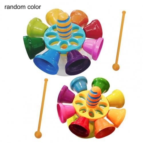 Cloche À Main En Métal Coloré, Haute Qualité, Percussion Parfaite, Écologique, Attrayant, 8 Notes Diatoniques, Jouet De Divertissement