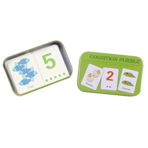 Bébé Fruits Animaux Cognition Cartes Chinois Anglais Apprentissage Puzzles Éducation Jouet