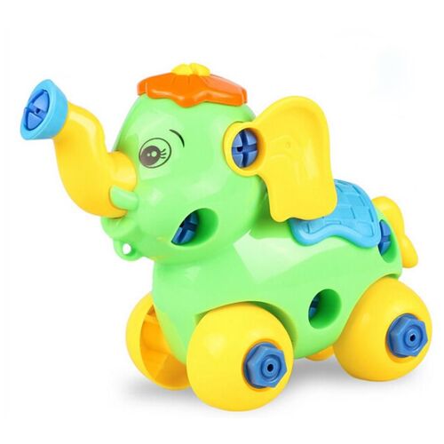 Bricolage Assemblage Vis Écrous Éléphant Voiture Modèle Ensemble Jouet Éducatif Enfants Cadeaux