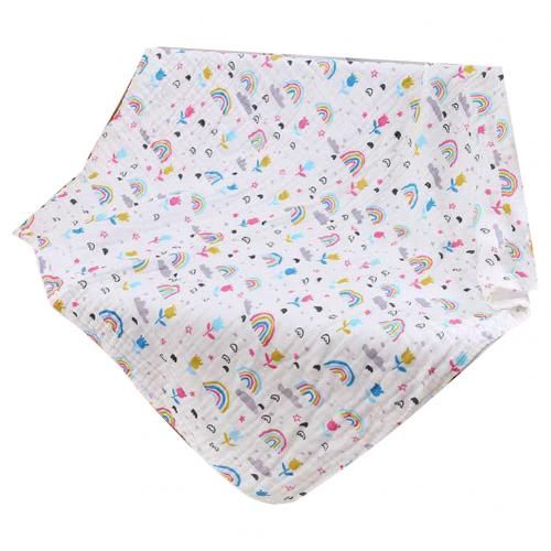 Couverture En Mousseline De Coton Pour Bébé, Animaux De Dessin Animé, Nouveau-Né, Gaze De Bain, Emmaillotage, Housse De Poussette