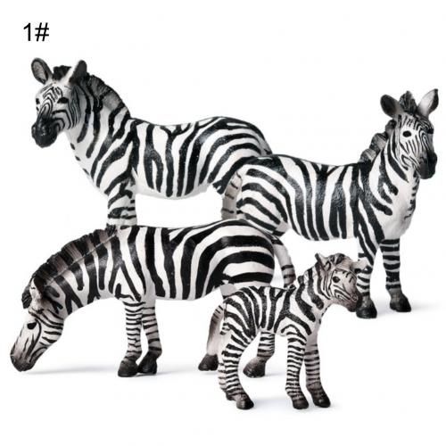 Figurines Zèbre Et Poulain Pour Enfants, Jouets De Collection, Figurines D'Action, Animaux Sauvages, Nouvelle Collection