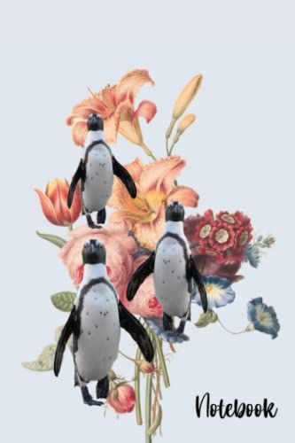 Three Cute Penguins Notebook: Composition Journal Animal Lovers/Winter Animals, Cold Climate