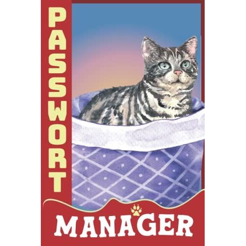 Passwort Organizer Mini: Deutsch Passwortbuch Mit Register A-Z Klein | Jahrestag Beziehung Geschenk