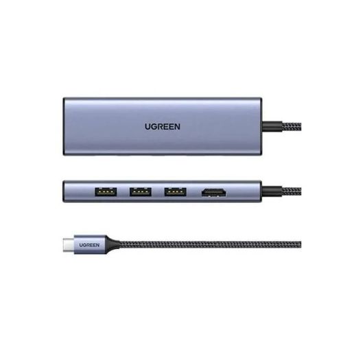 Adapter Hub Ugreen Cm511 Usb-c To Hdmi, 3x Usb-a 3.0, Sd/tf