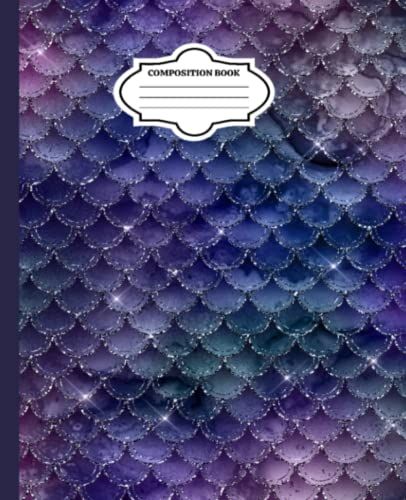 Journal And Sketchbook: Composition Size (7.5"X9.75") With Lined And Blank Pages, Perfect For Journal, Doodling, Sketching And Notes: Mermaid