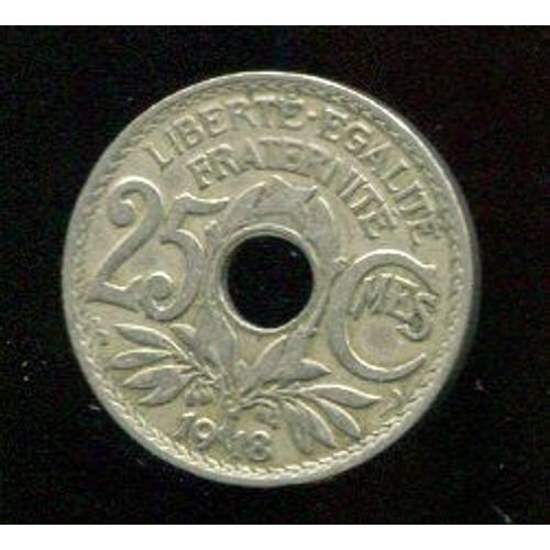 25 Centimes 1918