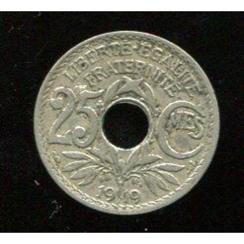 25 Centimes 1919