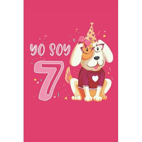 7º Cumpleaños Chica Perros Cachorros Niños Tengo 7 Años