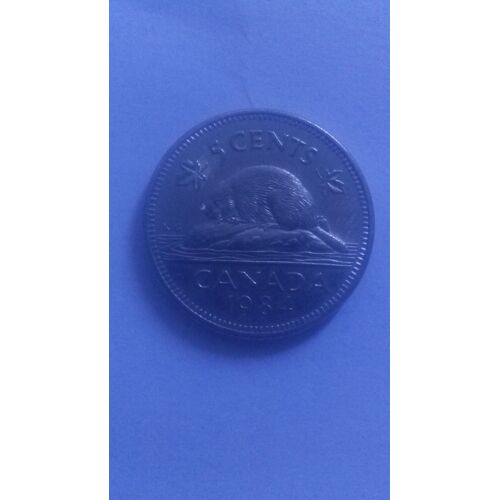 Monnaie 5 Cents Canada 1984