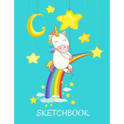 Unicorn Sketch Book: Large Notebook For Drawing, Doodling Or Sketching: (Sketchbook For Kids With Unicorn) 120 Blank Pages, 8.5" X 11"