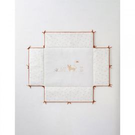 Tapis De Parc Avec Bords En Veloudoux 75 X 95cm Babou&kendi Écru