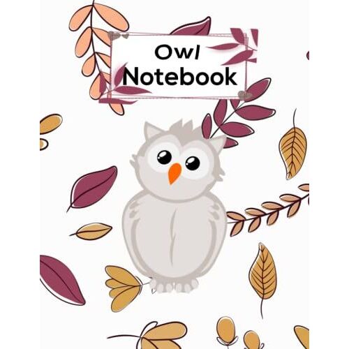 Owl Notebook: Beautiful Lined Paper Notebook