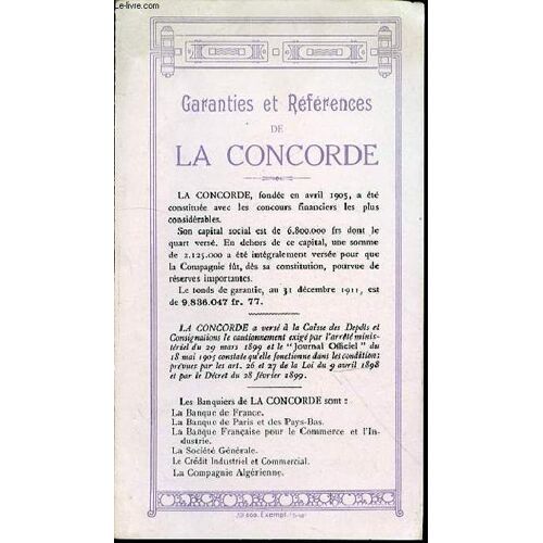 Garanties Et References De La Concorde.