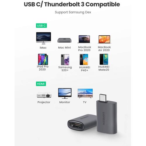 Ugreen Us320 Usb-c To Hdmi Adapter (space Gray)