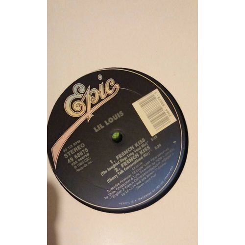 Lil Louis French Kiss Vocal Mix , Épic 33 T
