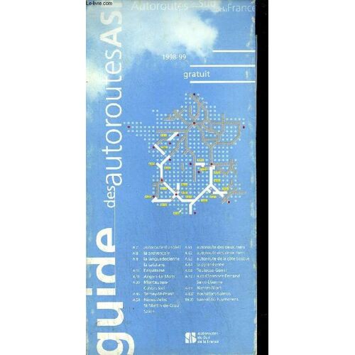 Carte - Guide Des Autoroutes Asf - 1998-99