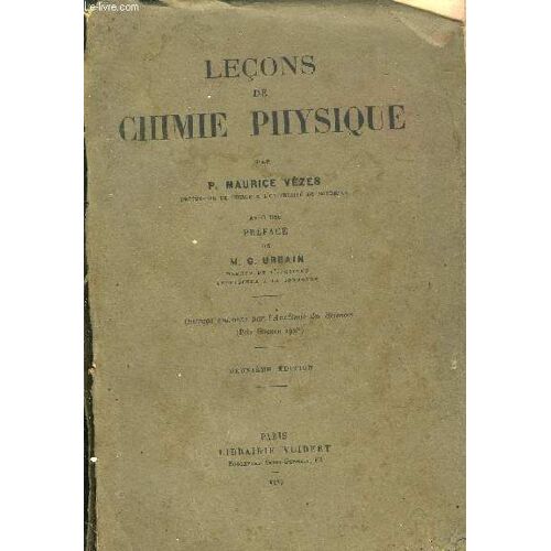Lecons De Chimie Physique