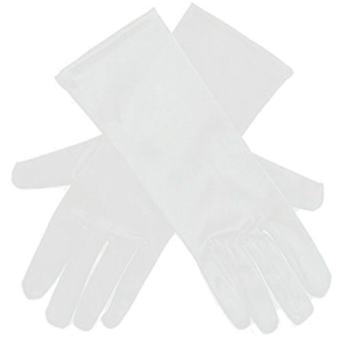 Costume De Princesse Reine Des Neiges Pour Filles,Gants En Satin,Fête D'enfants,Mariage,Reconstitution Historique Formel,Fête D'anniversaire - Type White