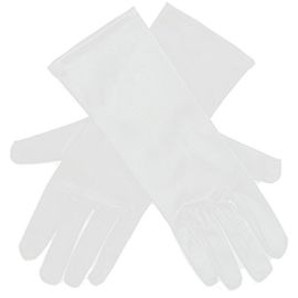Costume De Princesse Reine Des Neiges Pour Filles,Gants En Satin,Fête D'enfants,Mariage,Reconstitution Historique Formel,Fête D'anniversaire - Type White