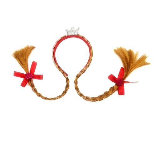 Ensemble D'accessoires Princesse Elsa Et Anna Pour Filles,Costume De Fête Pour Enfants,Aurora,Pepper,Sofia,Snow Flake,Baguette Magique,Couronne,Gants,Perruque Tressée - Type Braid 01
