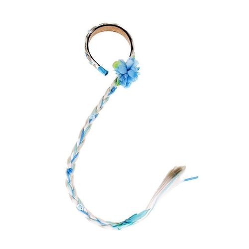 Ensemble D'accessoires Princesse Elsa Et Anna Pour Filles,Costume De Fête Pour Enfants,Aurora,Pepper,Sofia,Snow Flake,Baguette Magique,Couronne,Gants,Perruque Tressée - Type Braid 02