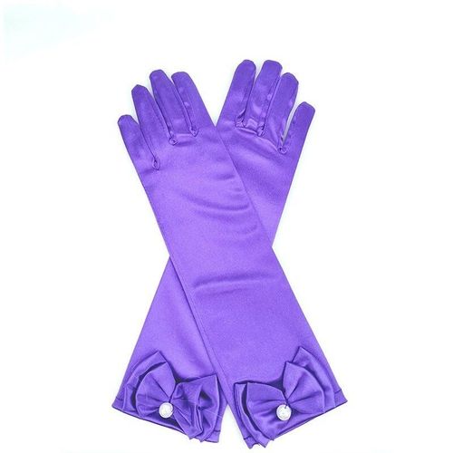 Gants À Nministériels D Papillon Pour Fille,Accessoires De Costume De Princesse Pour Halloween,Noël,Carnaval,Fournitures De Ixcosplay - Type Violet