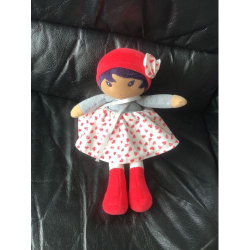 Doudou Fille Poupée Robe A Coeur Rose Jura Toys Kaloo