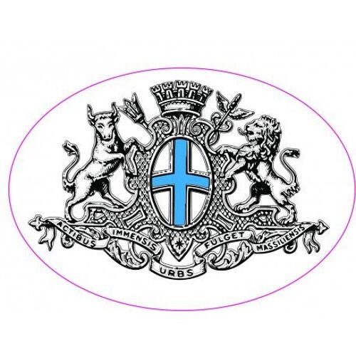 Blason Marseille Logo Autocollant Adhésif Sticker - Taille : 17 Cm