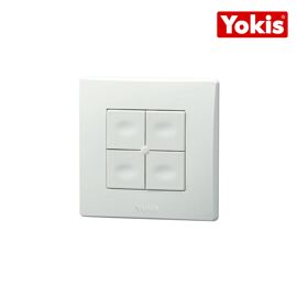 Interrupteur De Commande Relax électrique Limoss – 4 Boutons Carrés, Gris