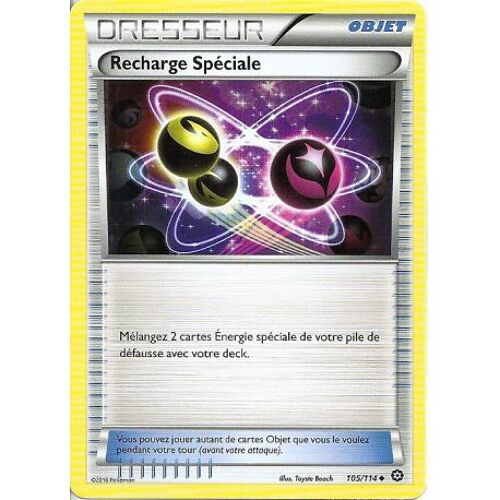 Carte Pokemon - Xy11 - Offensive Vapeur - Recharge Spéciale - Dresseur  - 105/114 - Peu Commune - Vf