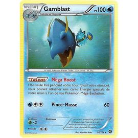 Carte Pokemon - Xy11 - Offensive Vapeur - Gamblast - Pv 100 - 34/114 - Rare - Vf