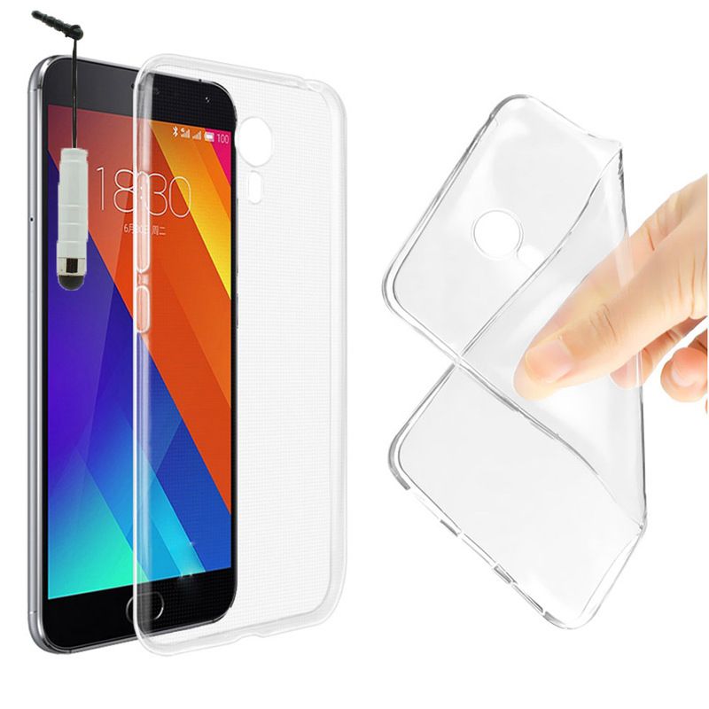 Coque Silicone Pour Meizu M3 Note/ Blue Charm Note3 5.5" Gel Ultraslim Et Ajustement Parfait - Transparent + Mini Stylet