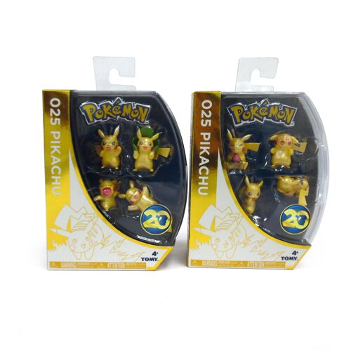 Tomy Pokemon - Assortiment Série Limitée 4 Figurines Pikachu