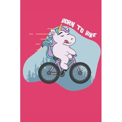 Notizbuch Born To Bike I Fahrrad Einhorn I Radfahren