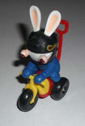 Figurine "Collection Lapins Crétins Envahissent Le Sport" : Motard