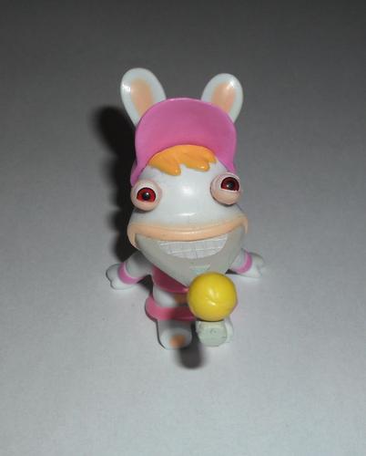 Figurine "Collection Lapins Crétins Envahissent Le Sport" : Tennis Femme