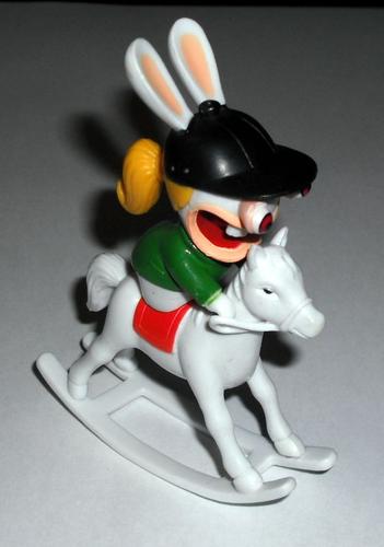 Figurine "Collection Lapins Crétins Envahissent Le Sport" : Équitation