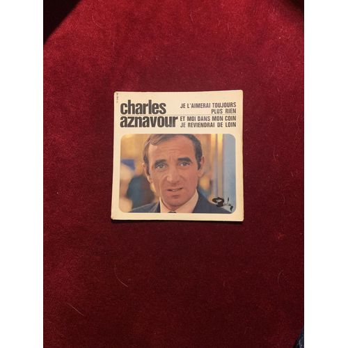 45 Tours Aznavour Je L'aimerai Toujours